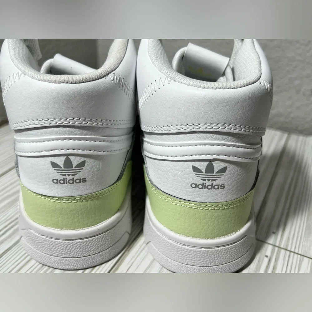 Adidas Drop Step XL Women’s high top‎ shoes sneakers White Lime size 4.5 GZ1582